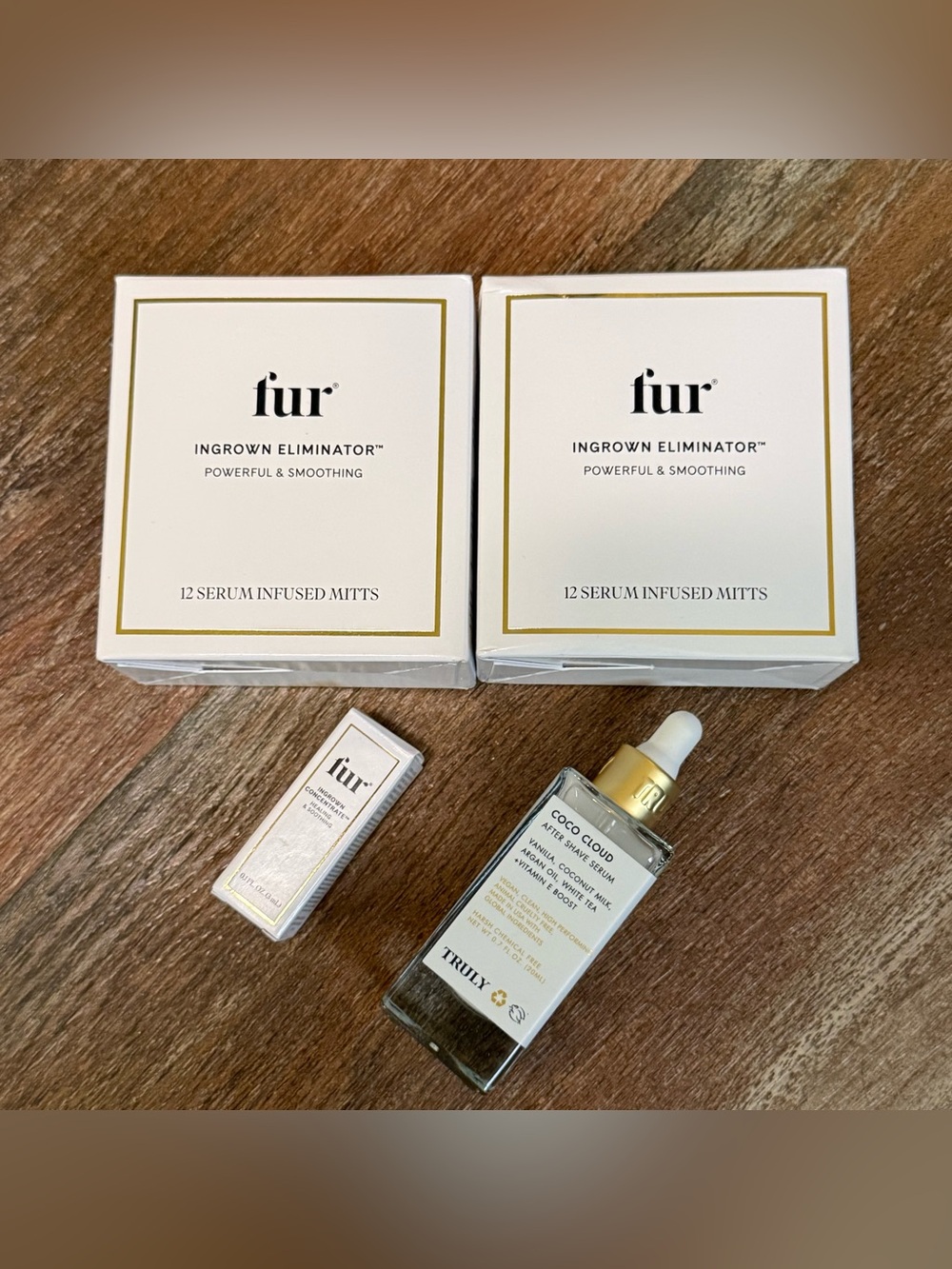 FUR Ingrown Eliminator Serum-Infused Mitts & Coco Cloud Treatment